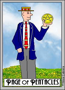 Pentacles, Page